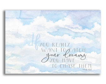 Acrylic Glass Wall Art 'Chase Your Dreams' by Cindy Jacobs
