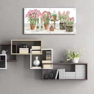 Acrylic Glass Wall Art 'pink Spring Florals' by Cindy Jacobs - Etsy