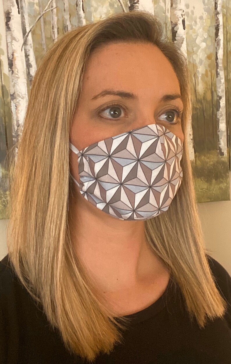 EPCOT's Spaceship Earth fitted face mask image 4