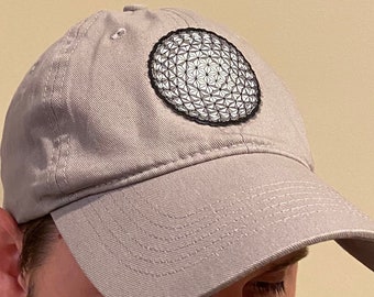 Lightweight Spaceship Earth geometric dome hat, adjustable Velcro for one size fits all