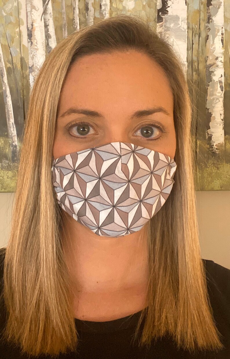 EPCOT's Spaceship Earth fitted face mask image 3