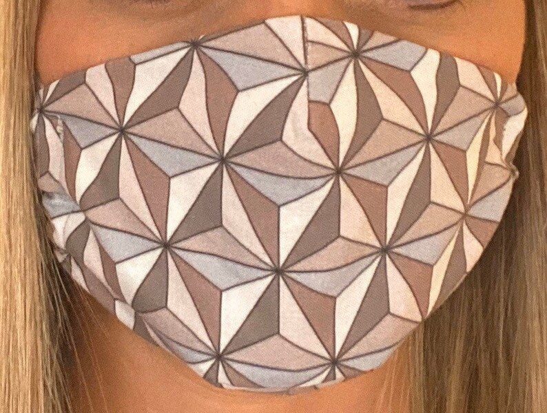 EPCOT's Spaceship Earth fitted face mask image 2