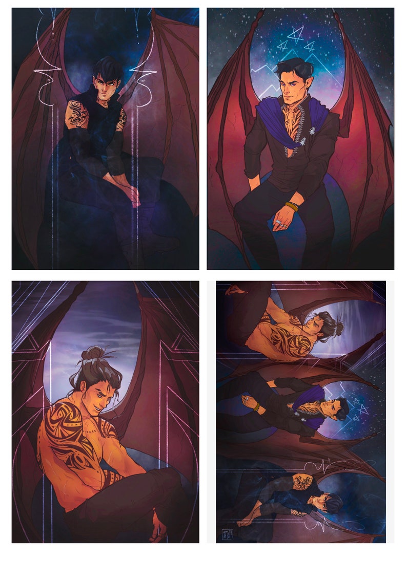 Mini Prints Crescent City & ACOTAR Etsy