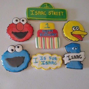 Sesame Street Inspired Cookies, Birthday, Children&#39;s Event