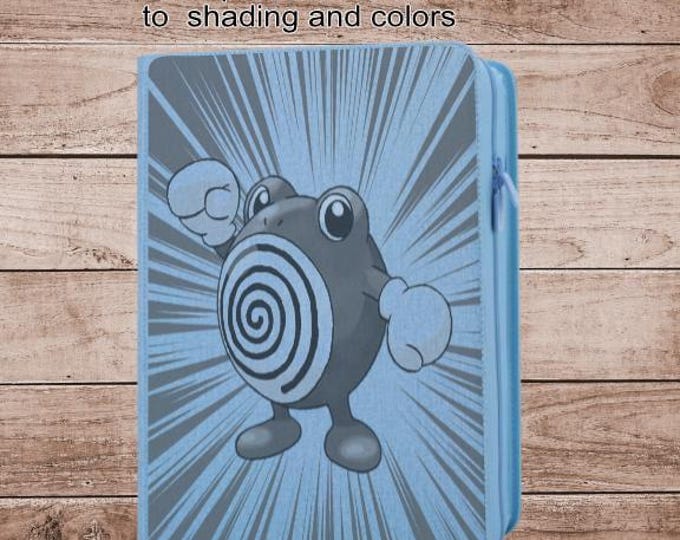 Poliwhirl Pokémon TCG Binder – Custom Engraved | Holds Standard Cards or Toploaders