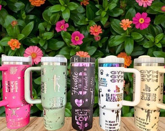 Fuel & Focus – Engraved Gym Tumbler for Women