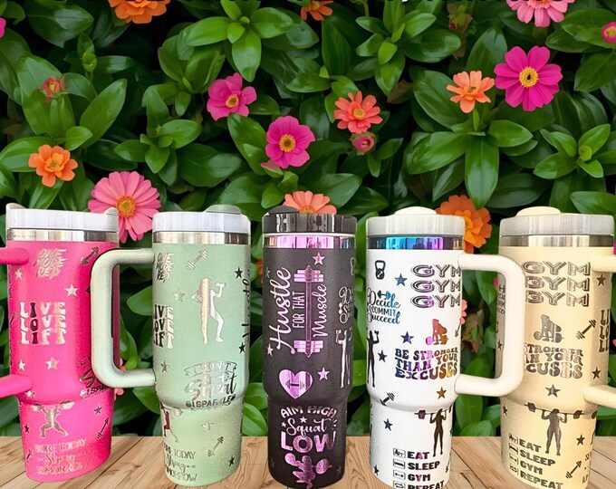 Fuel & Focus – Engraved Gym Tumbler for Women