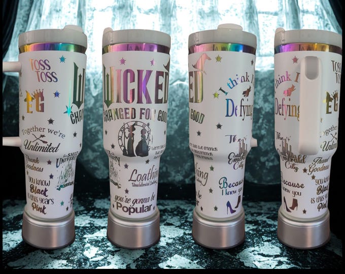 Wicked For Good Laser Engraved Tumbler