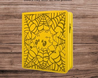Joltik Pokemon TCG Ringless Custom Engraved Binder | Choose Standard or Top Loader
