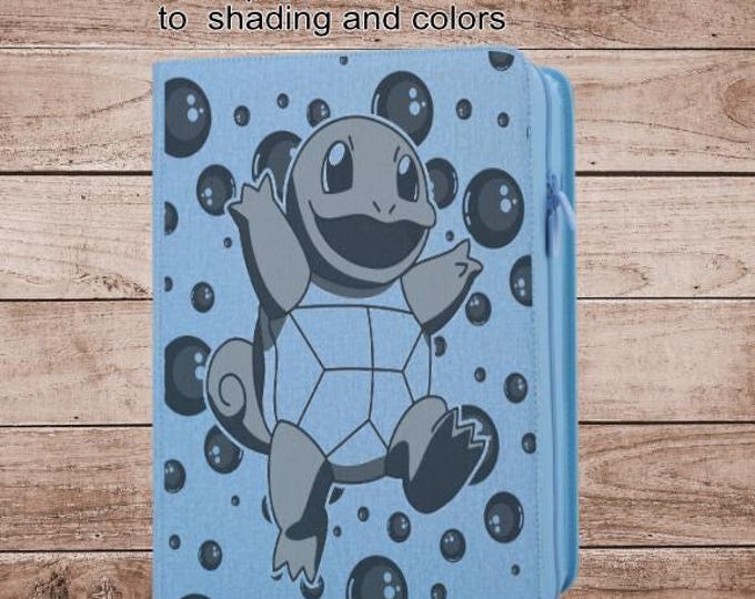 Squirtle Pokémon TCG Binder – Custom Engraved | Holds Standard Cards or Toploaders