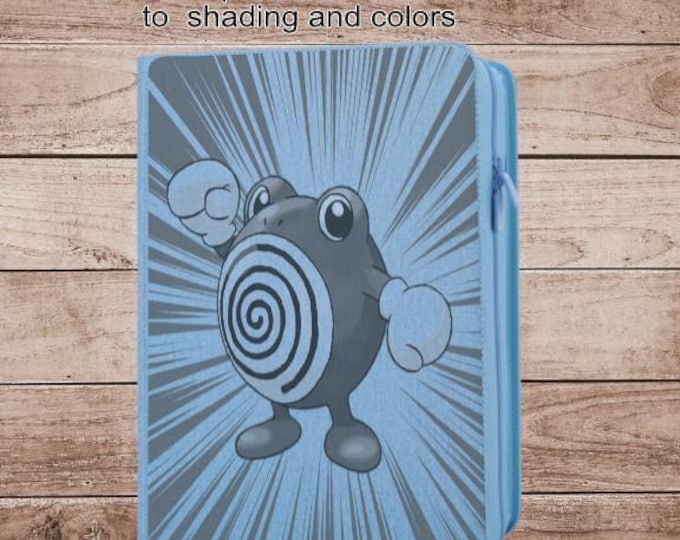Poliwhirl Pokemon TCG Ringless Custom Engraved Binder | Choose Standard or Top Loader