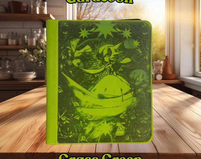 Gardevoir Pokemon TCG Ringless Custom Engraved Binder | Choose Standard or Top Loader