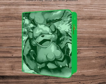 Growlithe and Perrin  Pokemon TCG Ringless Custom Engraved Binder | Choose Standard or Top Loader