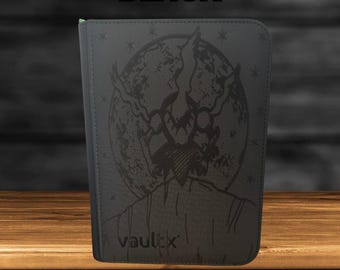 DarkRai Pokemon TCG Ringless Custom Engraved Binder | Choose Standard or Top Loader