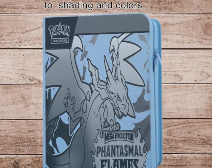 Phantasmal Flames Pokémon TCG Binder – Custom Engraved | Holds Standard Cards orToploaders