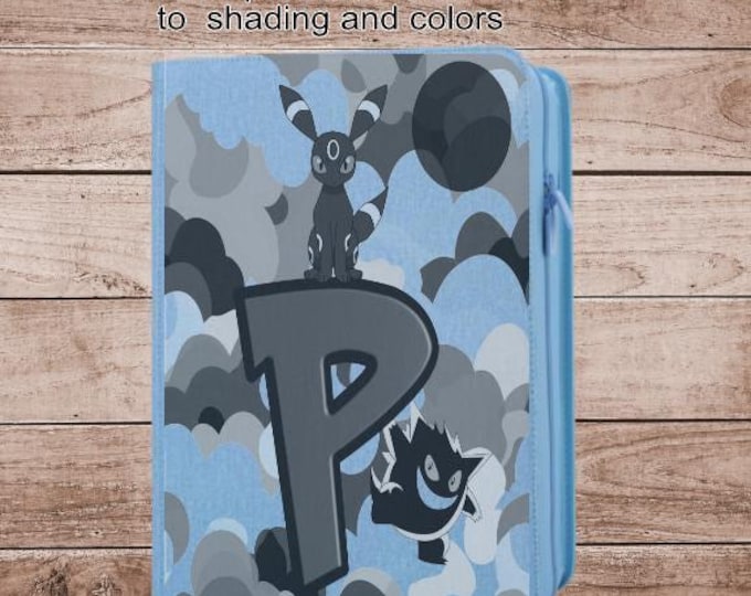 Umbreon and Gengar Pokemon TCG Ringless Custom Engraved Binder | Choose Standard or Top Loader