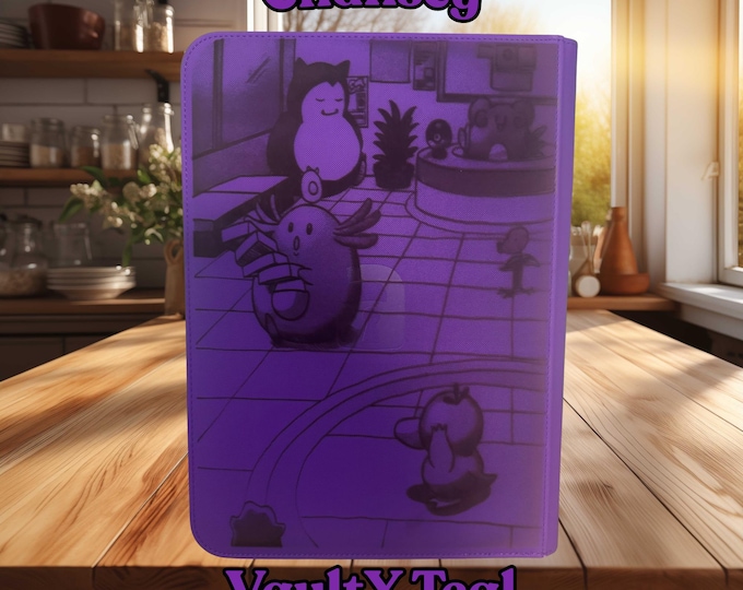 Chansey Pokémon TCG Binder – Custom Engraved | Holds Standard Cards or Toploaders