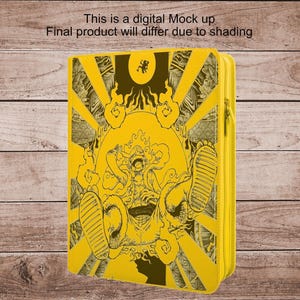 Monkey D. Luffy | Eendelige TCG ringloze op maat gegraveerde ringband | Kies standaard- of bovenlader