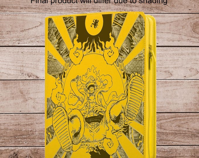 Monkey D. Luffy  | One Piece TCG Ringless Custom Engraved Binder | Choose Standard or Top Loader