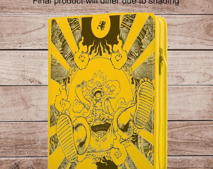 Monkey D. Luffy  TCG Binder – Custom Engraved | Holds Standard Cards or Toploaders