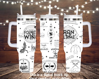 Engraved Dragon Rider Tumbler – Fantasy Book Gift Drinkware