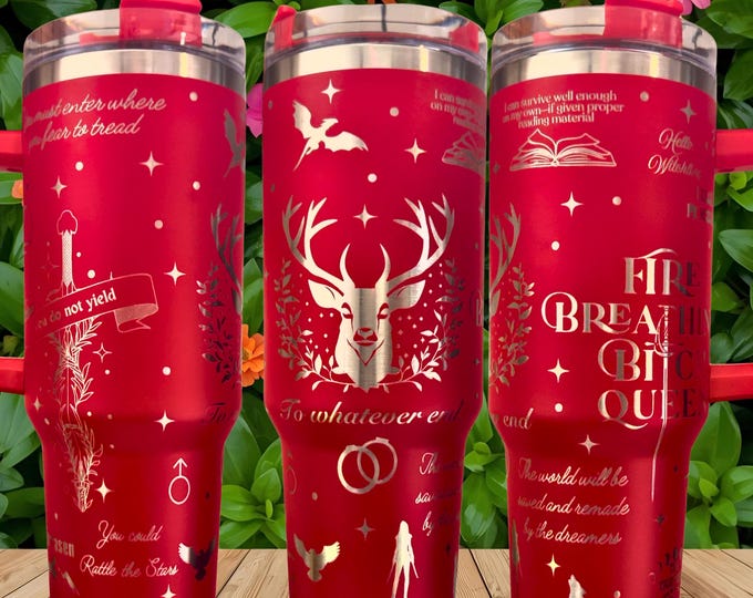 Throne of Glass Laser Engraved Tumbler