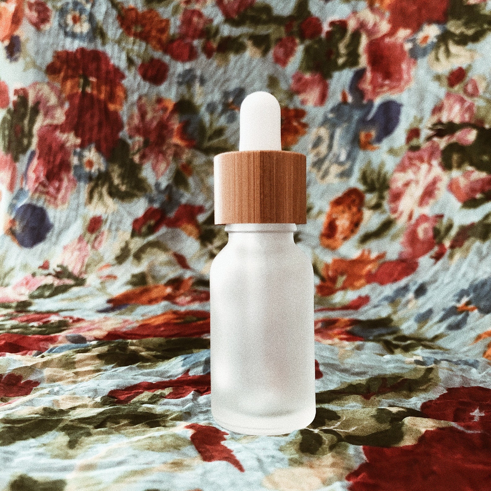 Glass Serum Bottle Frosted Glass Dropper Bottle Bamboo Top Etsy