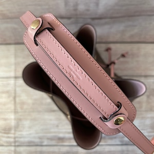 Leather Shoulder Strap | Top handle protector | Cover | Shoulder Pads for NeoNoe Neo Noe MM bucket bag (Bag NOT included)