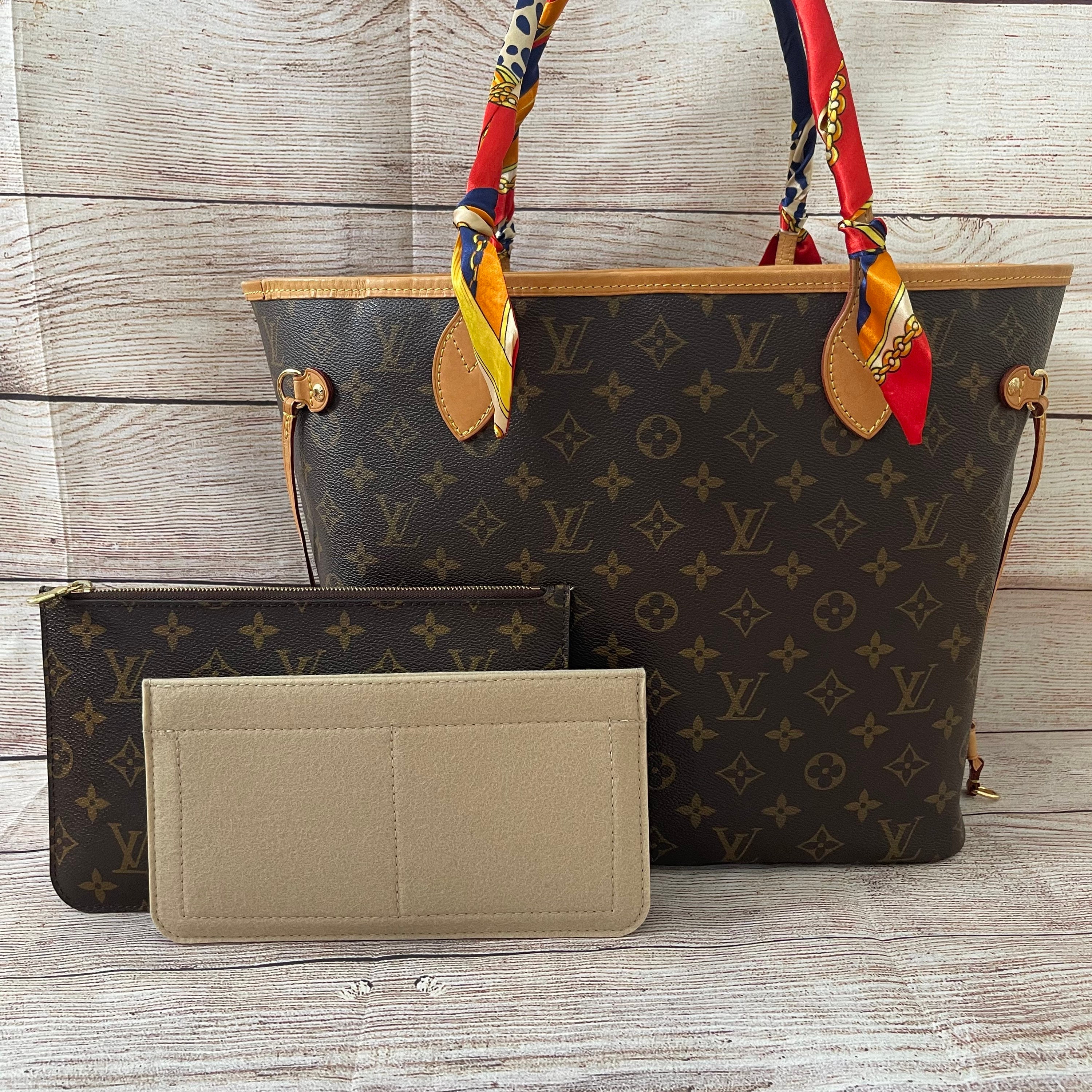 Upgraded Version - Neverfull mm | GM Removable Zipped Pouch | Clutch | Pochette Insert | Organizer | Shaper | Protector (Ships Fast from US)
