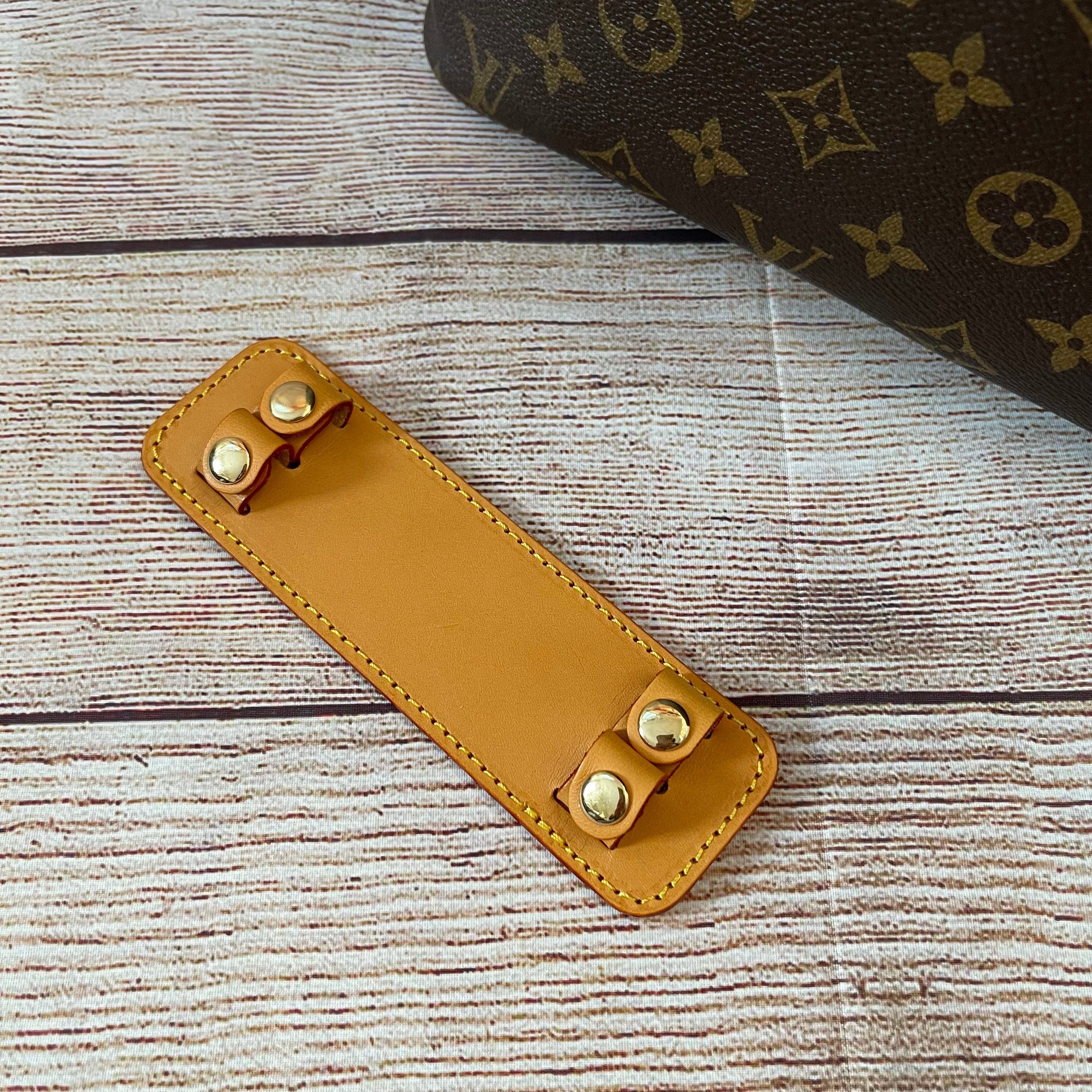 Mcraft® Handmade Vachetta Leather Handle Protector Cover Strap 