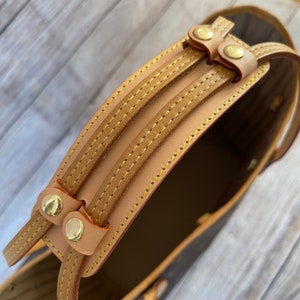 Vachetta Leather Strap Replacement for Favorite MM / PM Purse 