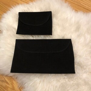 Samt-Staubbeutel zur Aufbewahrung / Organisation von SLG-Kleinlederwaren / Luxusbrieftaschen (ein Set aus 2 Größen - klein und groß) Bild 7