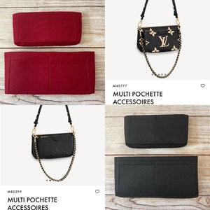Multi Pochette Accessoires (Leder Version 2 IN 1) Flet Einsatz | Organizer | Protektor | Shaper (Ein Set von 2) - Ships Fast aus USA
