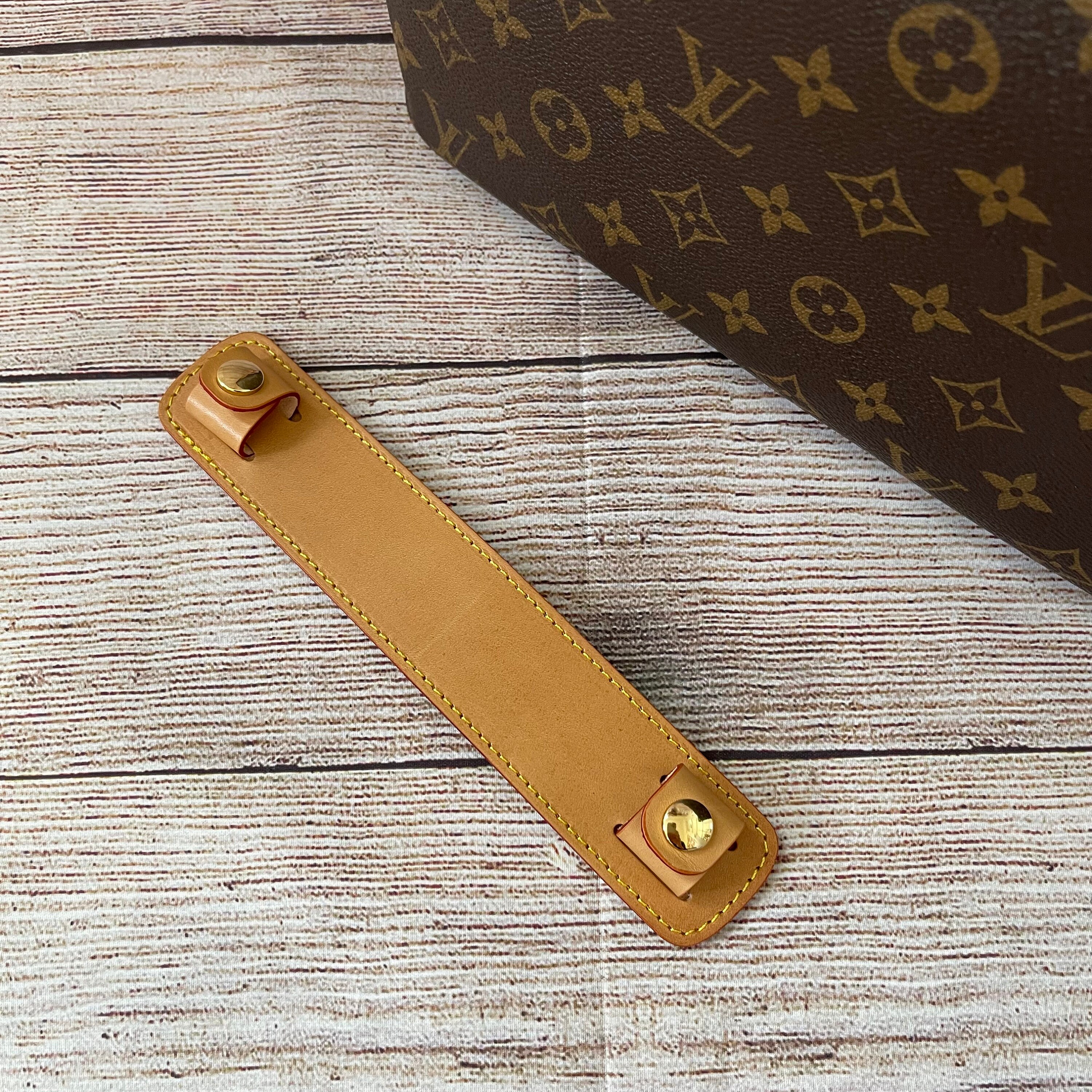 Mcraft® Handmade Vachetta Leather Handle Protector Cover Strap 