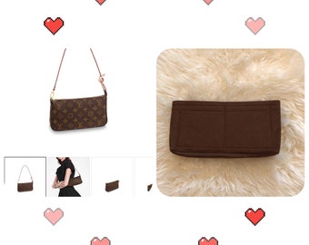 Pochette Accessories | Mini Pochette Accessoires PA Felt Insert | Organizer | Shaper | Protector for Pochette Accessoires | Mini Pochette