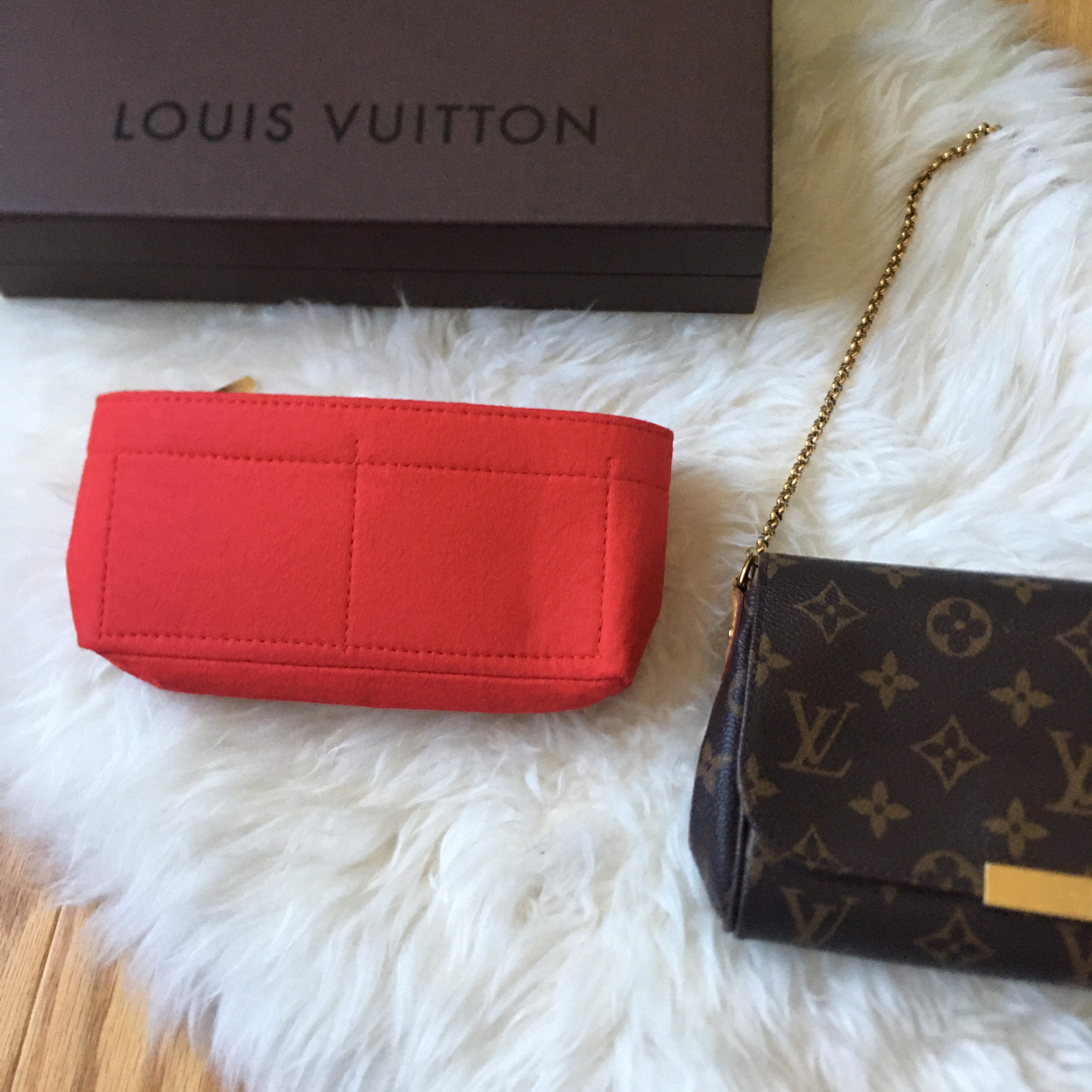 Purse Insert for Louis Vuitton Favorite PM Bag