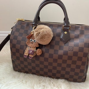 louis vuitton lv hand bag speedy 30 brown monogram 426597 straps