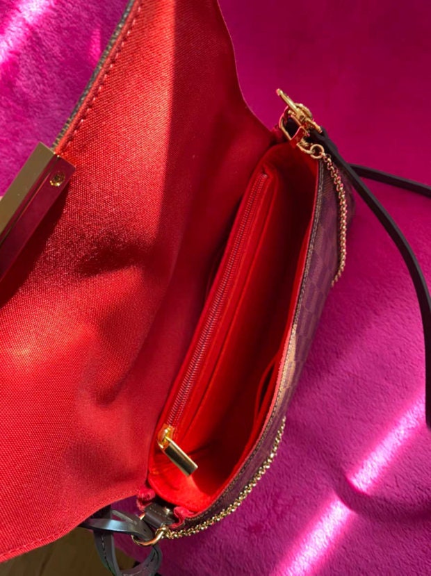  NC L.V. Favorite Bag Insert,L.V. Favorite organizer,L.V.  Favorite PM/MM/GM insert (MM, Red) : Clothing, Shoes & Jewelry