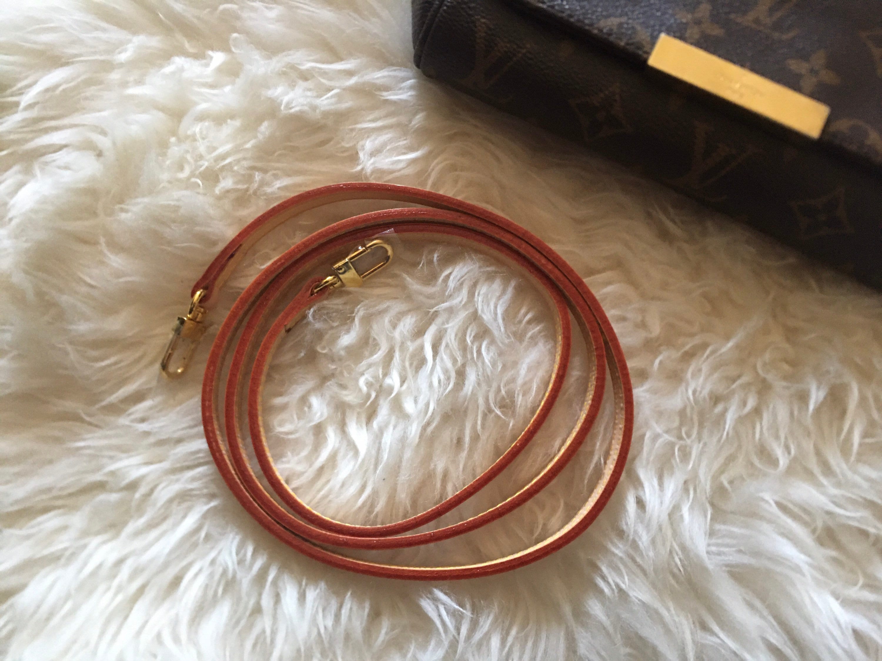 Vachetta Leather Strap Replacement for Favorite MM / PM Purse 