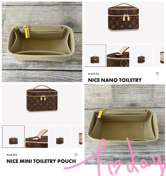 LOUIS VUITTON NICE NANO TOILETRY POUCH VS. NICE MINI TOILETRY POUCH/ WHICH  IS BETTER?/ WHAT FITS 