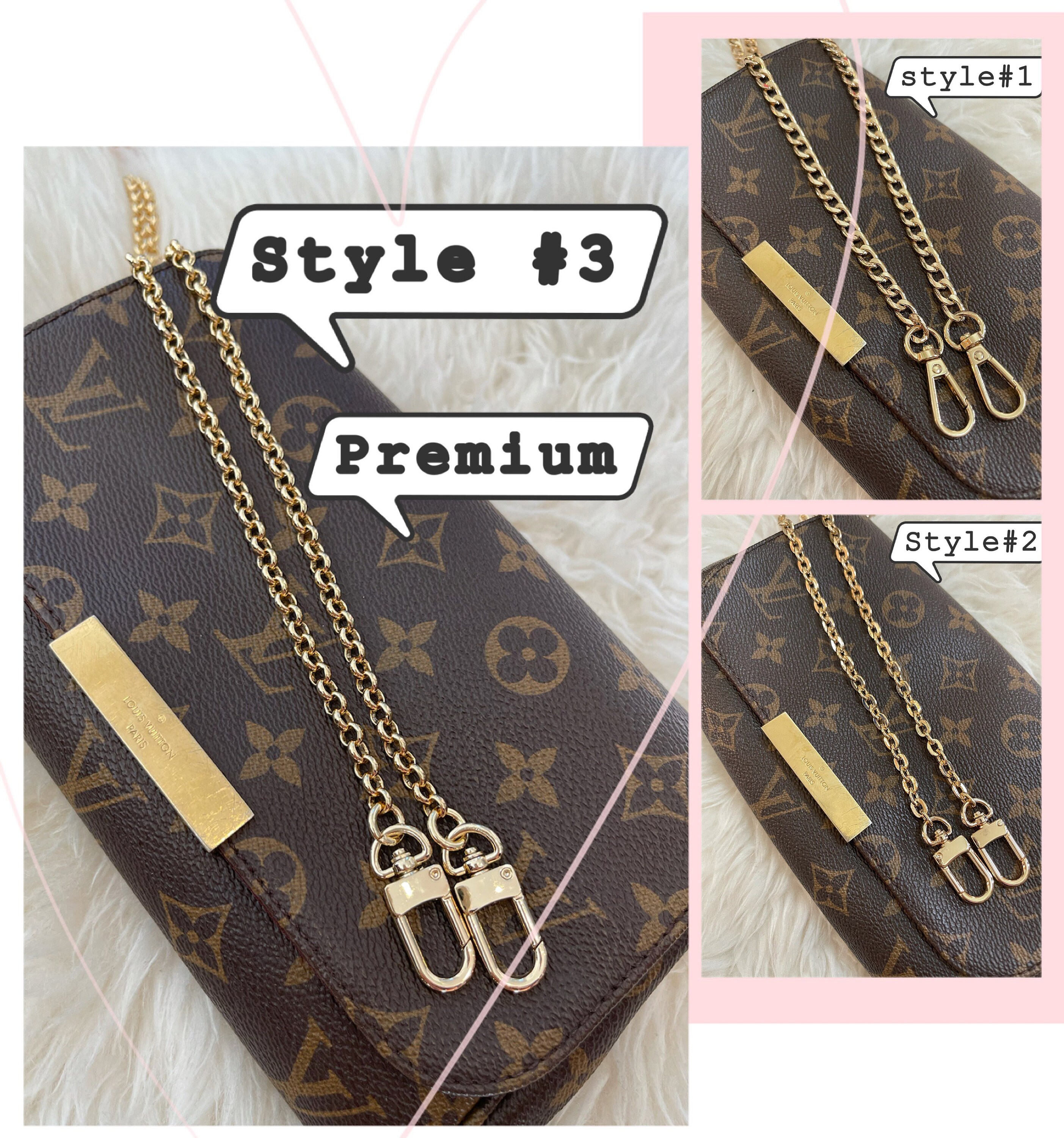 I'm looking for a shorter crossbody chain for my mini pochette, like the  one in this online pic I found. Anyone has any recommendations? Thank you  🙏 : r/Louisvuitton