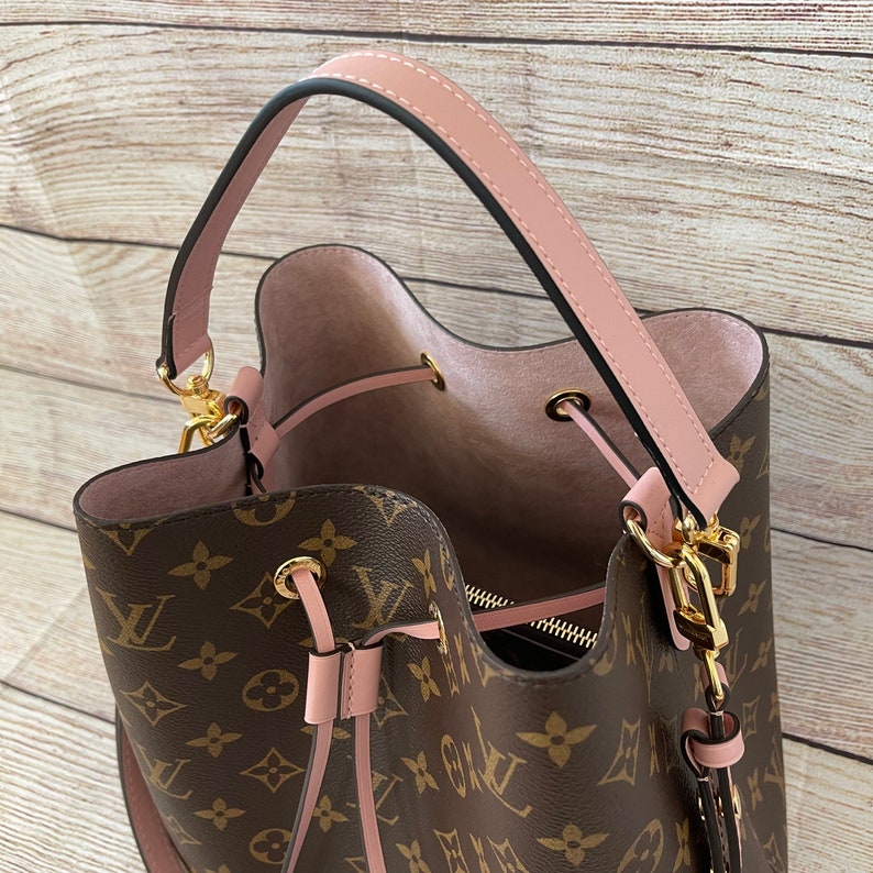 Top Handle Genuine Vachetta Leather Strap for L. V. Neonoe Etsy