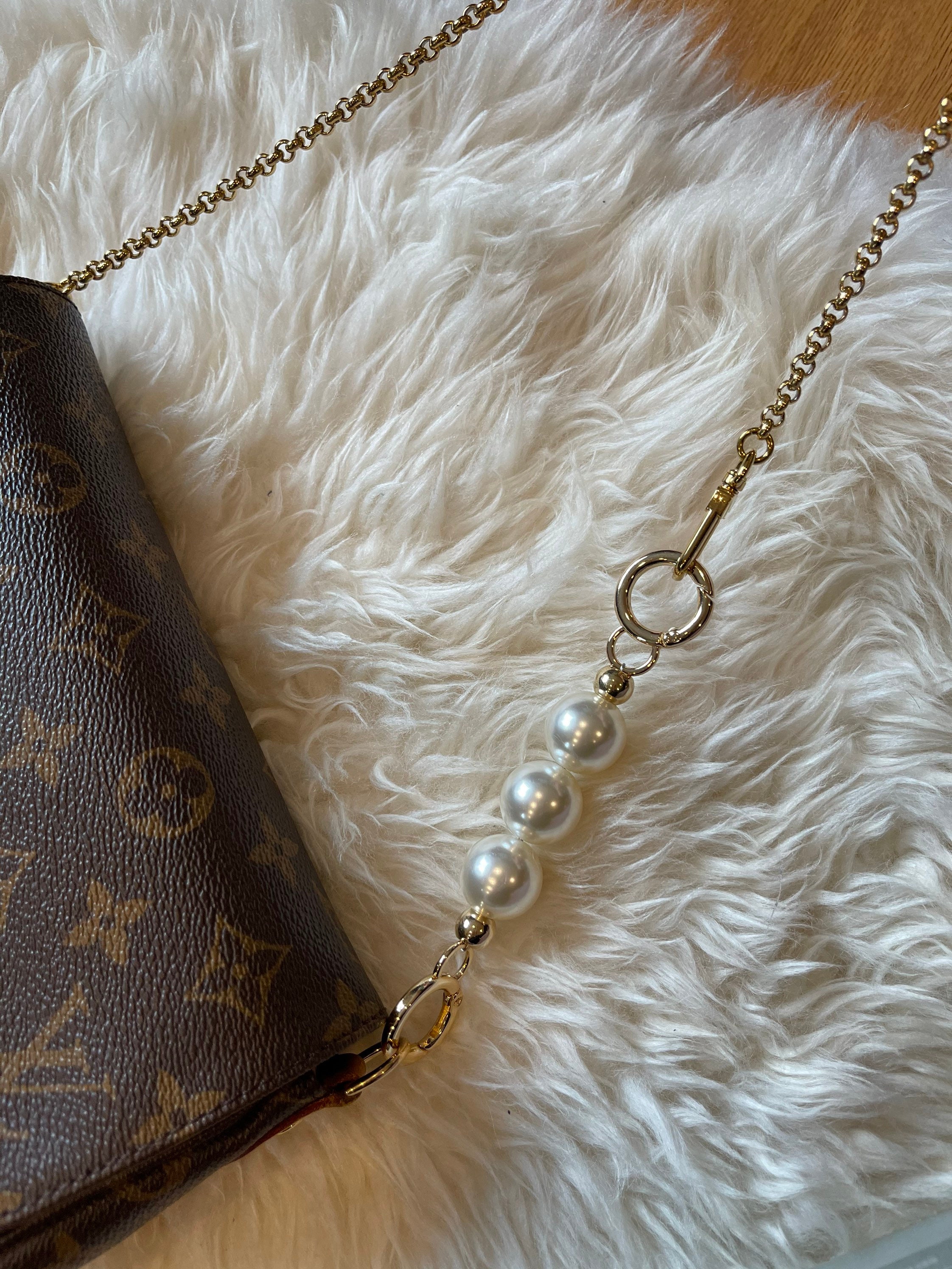 WUTA Bag Strap Extender Pearl Extenders Chain for LV for COACH