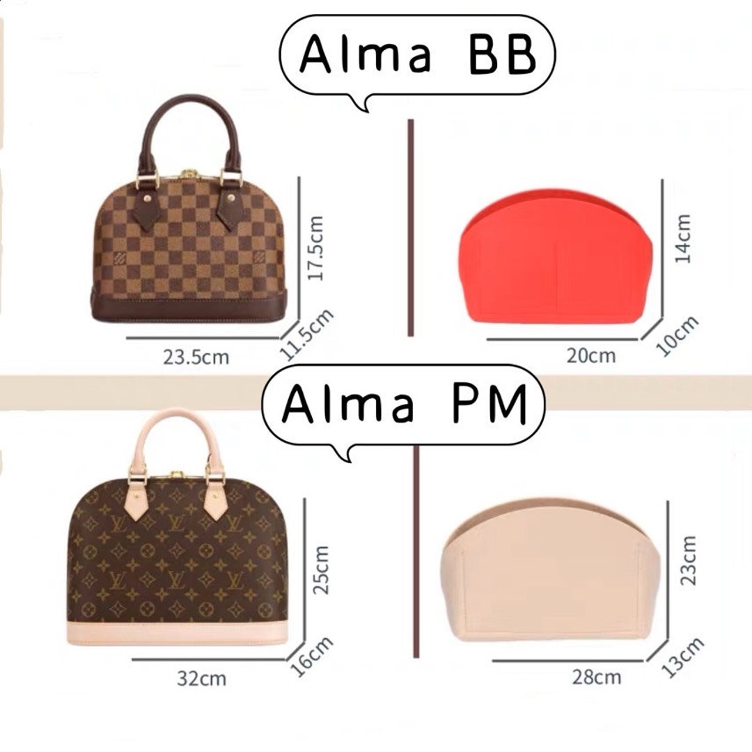 Bag Organizer for LV Alma BB - Premium Felt (Handmade/20 Colors) : Handmade  Products 