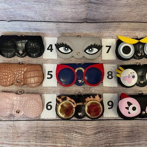 Valentine&#39;s Day Gift - PU leather Sunglasses Case | Bag charm