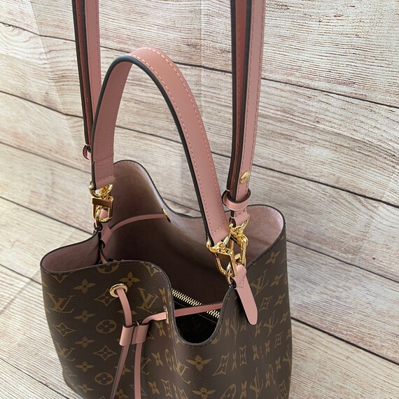 BERRY&SNOWY Vachetta Echt Leren Riem Voor LV Neonoe NOE Bucket Handtas - 33CM Of 45CM