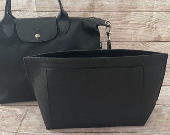 Le Pilage Energy Crossbody Tote Schwarz Filzeinsätze | Organizer | Former - Schneller Versand aus den USA
