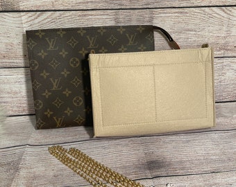 LOUIS VUITTON TOILETRY 26 Bag Organizer & Handle Chain Strap from