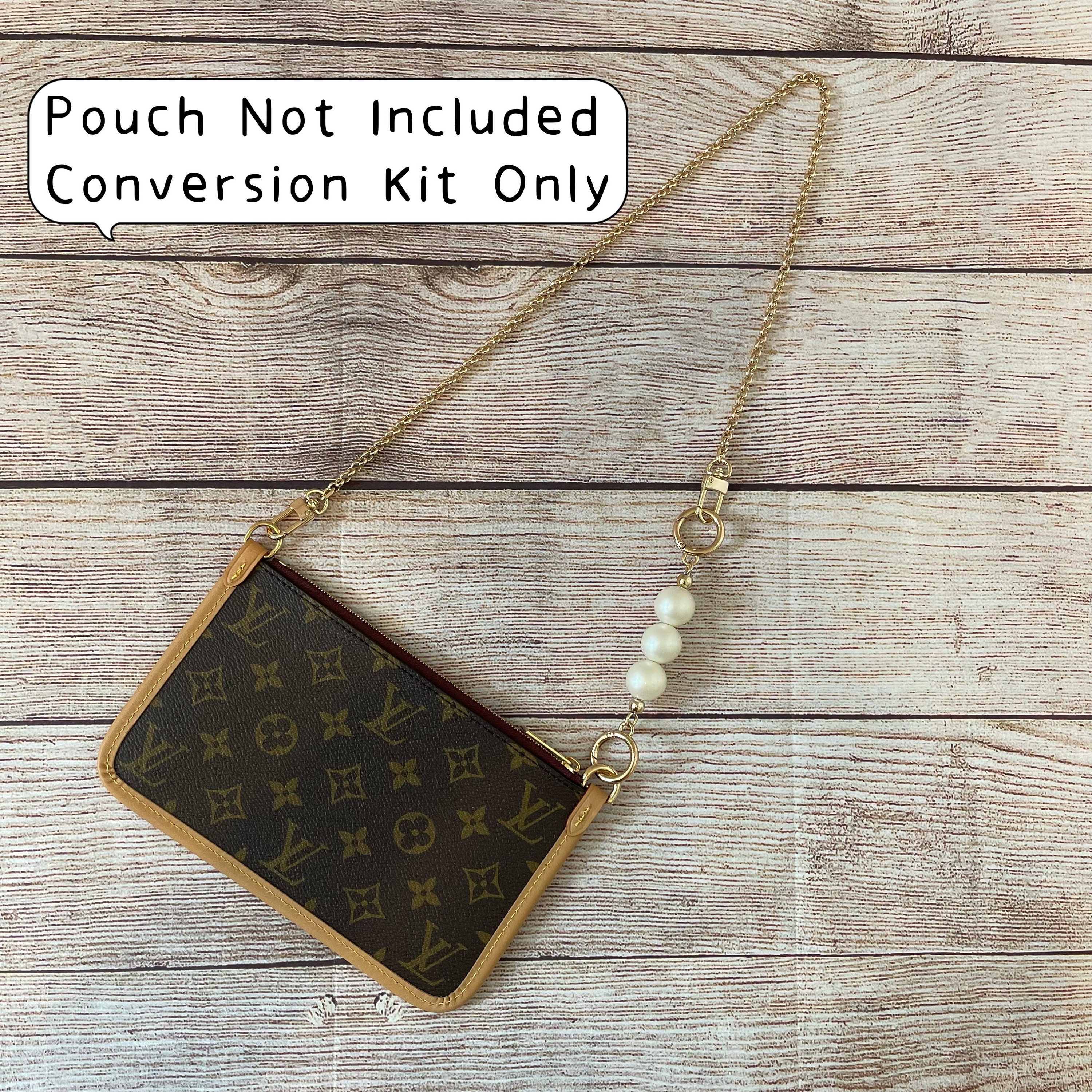 Neverfull Pochette Pouch Crossbody Conversion Kit Ring Hook 
