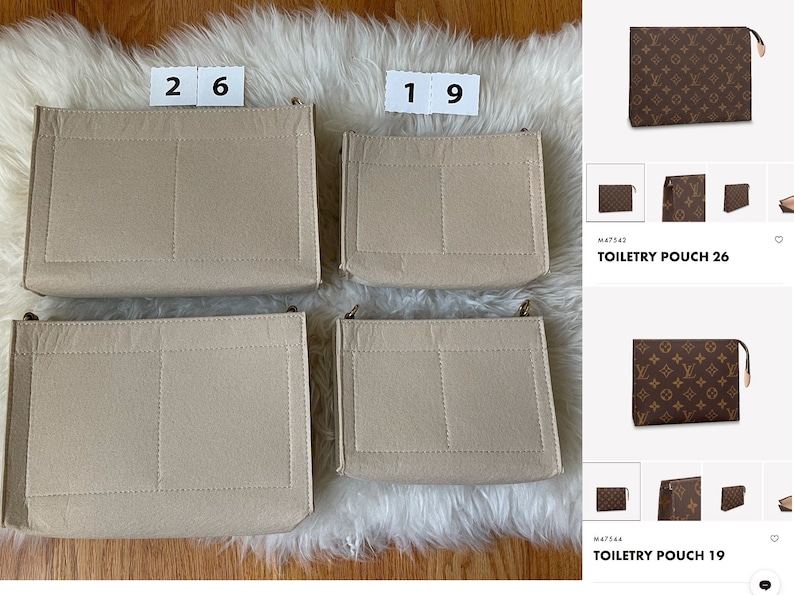 Newer Version Toiletry Pouch 26 / 19 Insert / Organizer / Etsy